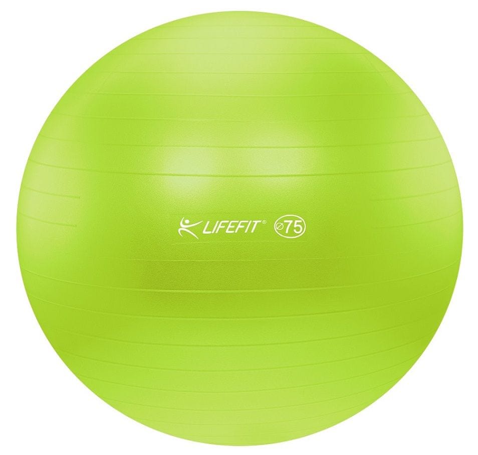 LIFEFIT Gymnastická lopta ANTI-BURST 75 cm zelená